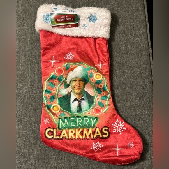 Holiday Merry Clarkmas Christmas Vacation Stocking Nwt Clark Griswold